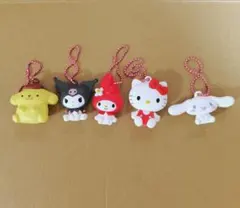 サンリオ ぺたんこマスコット5個セット