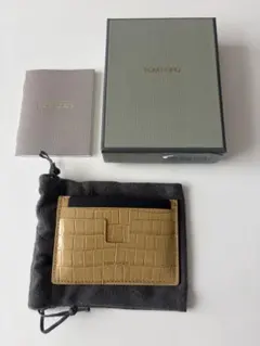 TOM FORD カードケース クロコ型押し ベージュ - メルカリ