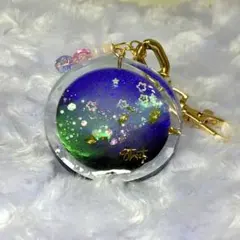Oceanクラゲ キーホルダー アクセサリー 海 貝殻 ハンドメイド 