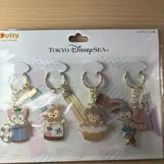 ダッフィーとフレンズ アクリルキーホルダー 4個セット