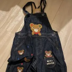 MIKI HOUSE デニムオーバーオール 100cm