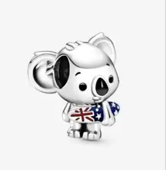 Pandora コアラチャーム オーストラリア国旗付き
