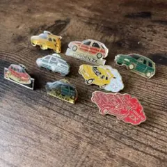 ヴィンテージ ヨーロッパ シトロエン ZX AX 車 ピンバッジ 8個セット