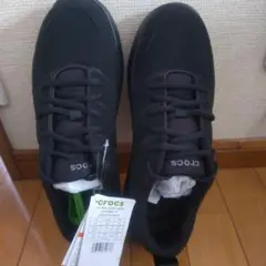 Crocs On The Clock Work ブラック スニーカーのサムネイル