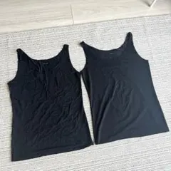 UNIQLO AIRismタンクトップ 黒 Lサイズ　2枚セット