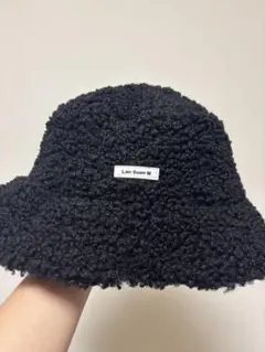 ボア素材 ブラック バケットハット