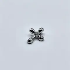 21743✨タサキ 一粒ダイヤ 0.08ct ダイヤモンド クロスモチーフトップのサムネイル