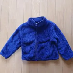 キッズ　ネイビー フリースジャケット 100cm