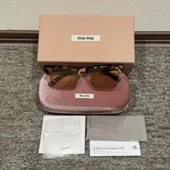 正規品 ミュウミュウ サングラス メガネ MIU MIU VMU11X - メルカリ