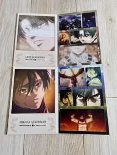 進撃の巨人　一番くじ　地ならし　F賞　ミカサ　G賞　リヴァイ