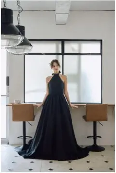 オフショルダー Aラインドレス （W274BK） Mサイズ ドレス