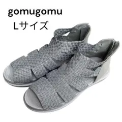 【新品】ゴムゴム gomu56 厚底 メッシュサンダル シルバー Lサイズのサムネイル
