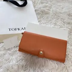 【新品未使用】TOPKAPI COLORATO 角シボ型押し 長財布のサムネイル