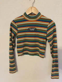 ANAPGiRL ストライプ 長袖カットソー S