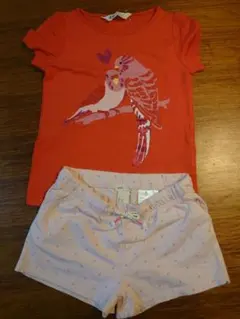 H&М　Tシャツ【新品未使用】&ショートパンツ【美品】　130cm