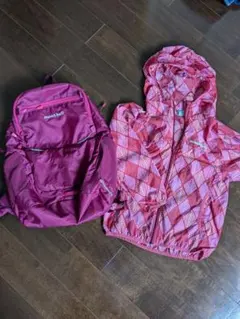 mont-bellリュックとウィンドブレーカーセット