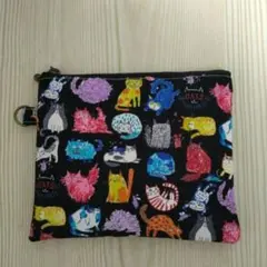 猫柄ハンドメイドポーチ