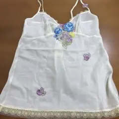 WACOALパルファージュ刺繍キャミソール クリーム色