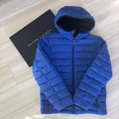 ラルフローレンキッズダウンジャケットブルー〈10-12）150cm