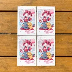 CRフェス 赤見かるびチェキ風カードセット - メルカリ