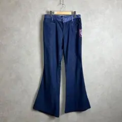 70s USA製 フレアパンツ デニムパンツ ベルボトム vintage