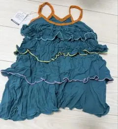 新品タグ付き　アプレレクール　キャミワンピース　ブルー　90cm