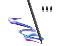 全機種対応 スタイラスペン 超高感度 耐久性 誤ON&OFF防止　黒