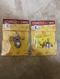 トムとジェリー アクリルキーホルダー 2個セット ハッピーくじ