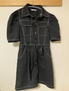 SLY ブラック ミニワンピース 半袖