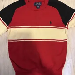Polo Ralph Lauren セーター M(10-12) 赤/黒