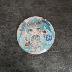 初音ミク アイスクリーム 缶バッチ