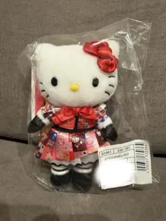 ハローキティ 50周年 ドレスぬいぐるみ 約20cm