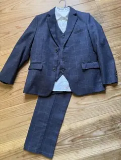YP6様専用　グレーチェック柄 フォーマルスーツ 4点セット
