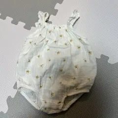 H&M ロンパース　花柄　ガーゼ生地　3M 60