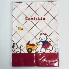 【新品未使用✨】familiar レッスンバッグ くま アヒル 犬 りんごのサムネイル