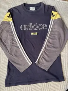 90s 万国タグadidas 長袖カットソー L