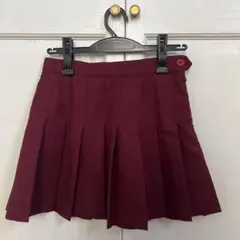 American Apparel バーガンディ プリーツスカート S