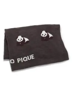 ジェラートピケ パンダジャガードマルチカバー 毛布 ブランケット　DGRY