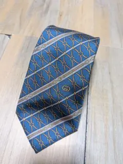 ITALY製 OLD GUCCI 総柄 シルクネクタイ