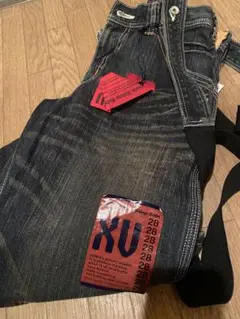 Y2K KIKS TYO 裏地柄 カレッジメルトロゴ サルエルデニム W32 - メルカリ
