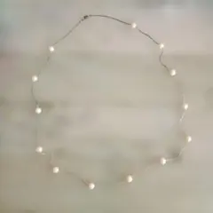 パールとチェーンのネックレス