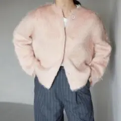 SLOBE IENA シャギーニットカーディガン