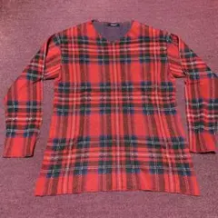 UNDERCOVER チェック柄 Vネックニットのサムネイル