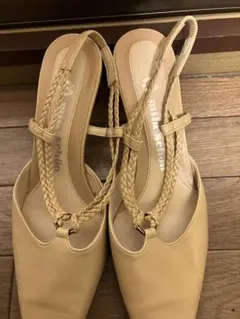 mila schon パンプス 編み込みストラップ 薄ピンク 23.5cmのサムネイル