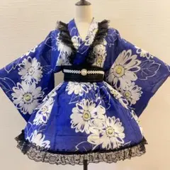 726①浴衣ドレス 地雷系 量産型 姫ギャル ロリータ 大人 ♡帯付き