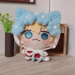 ぬい服 おすわり 着ぐるみ オレンジ×ホワイト ネコ耳 - メルカリ