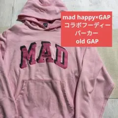 W1135◆mad happy×GAP コラボフーディー パーカ old GAP