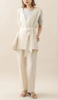 mystic人気商品　ジレ＆パンツ　セットアップ