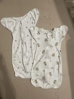 2枚Coperta スワドル おくるみ コペルタ (星、くま、M)