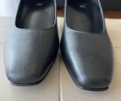 SUCCESS WALK ブラックパンプス 中ヒール23.5